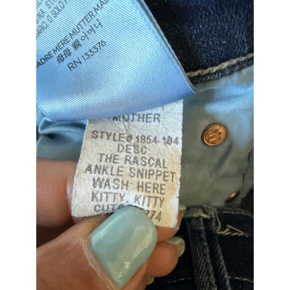 Mother Jeans The Ankle Rascal Snippet in Here Kitty Kitty Wash Womens Size 25 - Picture 13 of 13